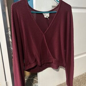 Sadie & Sage Burgundy Sweater
